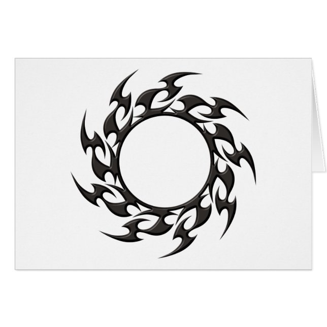 Tatuaje del círculo tribal (Anverso (Horizontal))