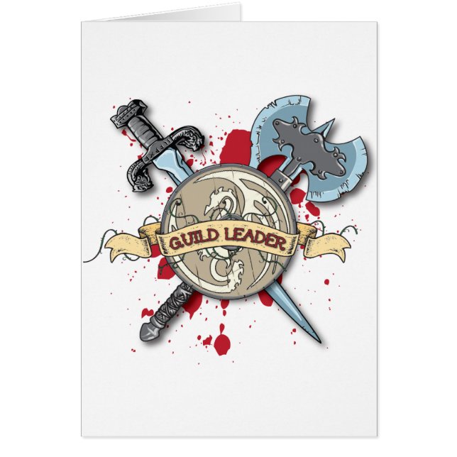 Tatuaje del LÍDER del GREMIO - espada, hacha, y (Frente)