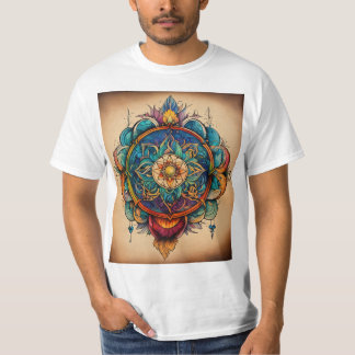 Tatuaje nativo americano de diseño de camiseta