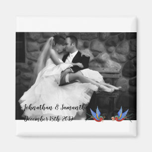 Tatuaje tradicional de aves de imán fotográfico pe