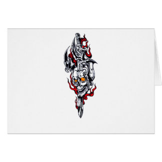 Tatuaje tribal con el cráneo