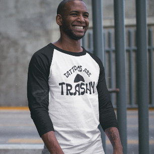 Tatuajes Son Asquerosos Manga 3/4 Camiseta Raglan