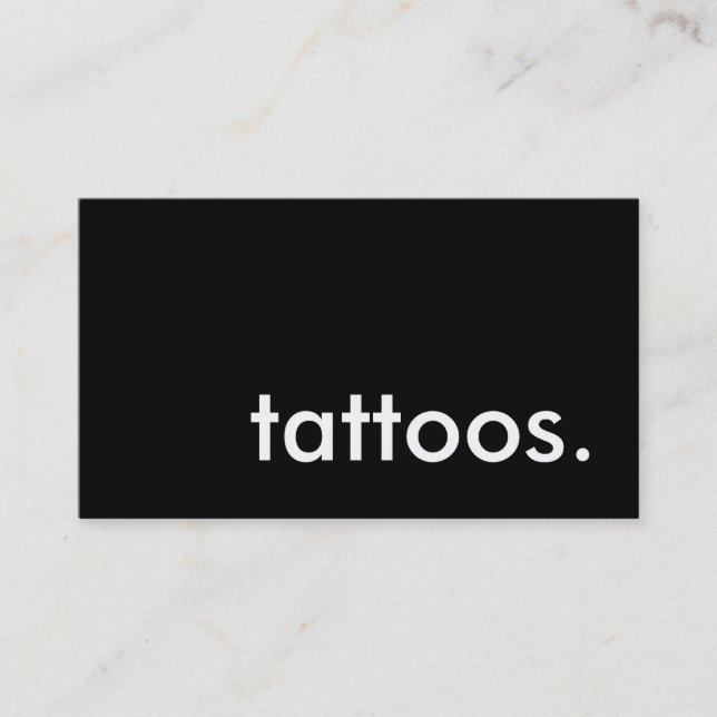 tatuajes. tarjeta de sacador de la lealtad (Anverso)