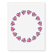 Corazones rosados