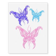 Tatuajes temporales de mariposa