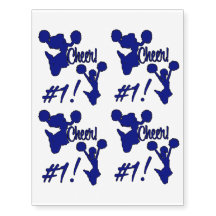 El animar de la High School secundaria azul marino