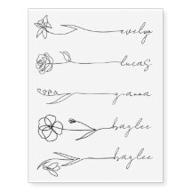 Nombres personalizados Floral