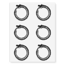 Tatuajes Temporales Serpiente temporal del tatuaje de Ouroboros que