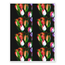 Tulipanes rosados abstractos