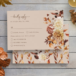 Taupe Autumn Rustic Sale Tarjeta RSVP