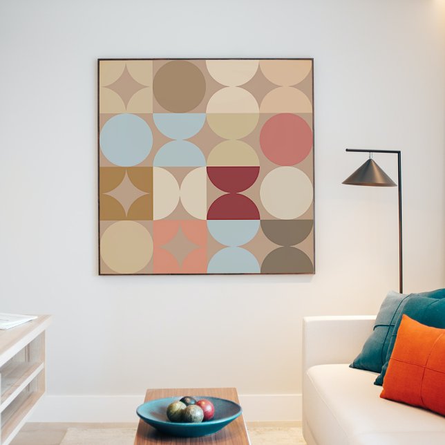 Taupe Beige Rubor Arte Retro Azul Rosa (Subido por el creador)