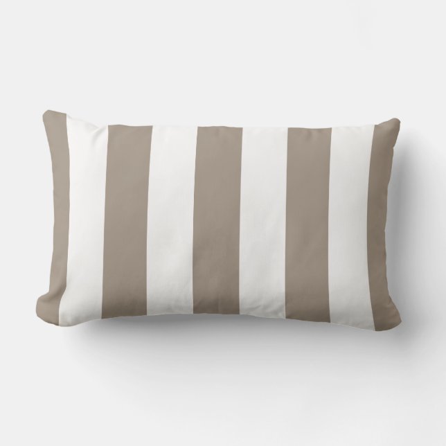 Taupe y almohada ancha blanca (Anverso)