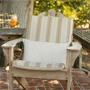 Taupe y textura crema Almohada lumbar al aire libr