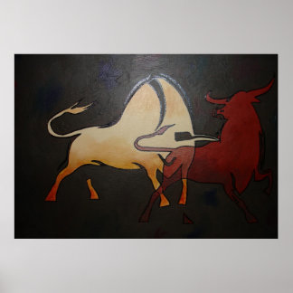 Taurean Bulls Animal Resumen Arte