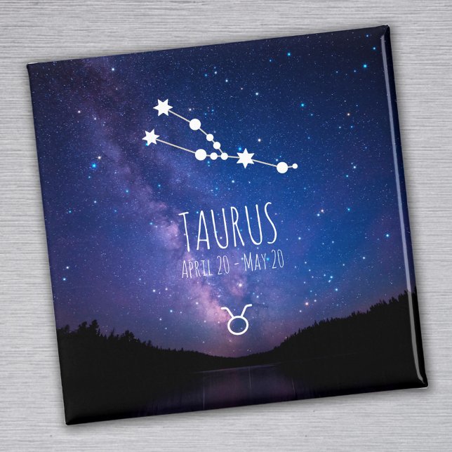 Tauro | Imán de constelación de zodiaco personaliz (Subido por el creador)