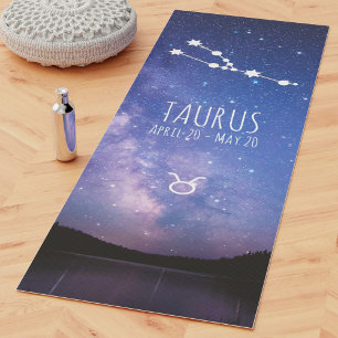 Tauro Mat de yoga de astrología zodiaca personal
