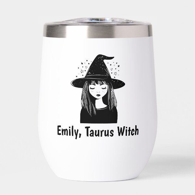 Tauro Personaliza Zodíaco Celestial Místico Bruja (Frente)