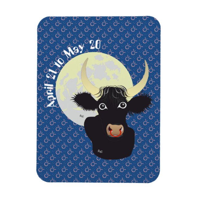Taurus 21 de abril a 20 de mayo imán flexi premium (Vertical)