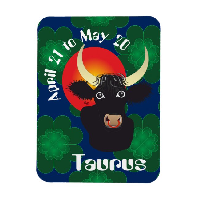 Taurus 21 de abril a 20 de mayo imán flexi premium (Vertical)