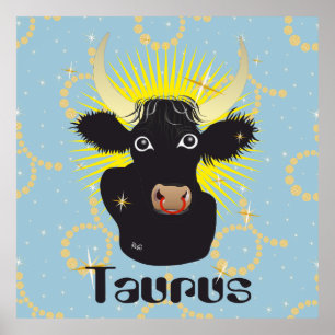 Taurus 21 de abril a 20 de mayo Posters y pinturas