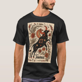 Taurus - Arte celestial Zodiaco de camiseta