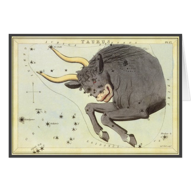 Taurus Bull, el espejo de la vieja constelación de (Anverso (Horizontal))