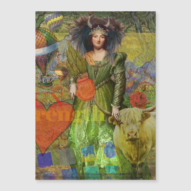 Taurus clásico retrato de mujer gótica (Anverso)