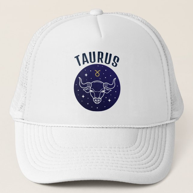 Taurus, el Gorra de diseño del zodiaco toro (Anverso)
