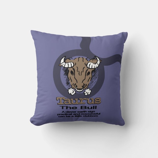 Taurus la almohada azul toro (Anverso)