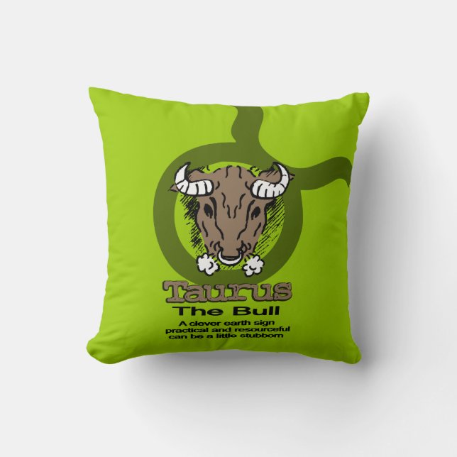 Taurus la almohada verde toro (Anverso)