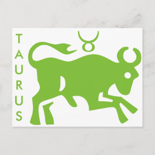 Taurus Rótulo Astrología Zodiac Símbolo postal