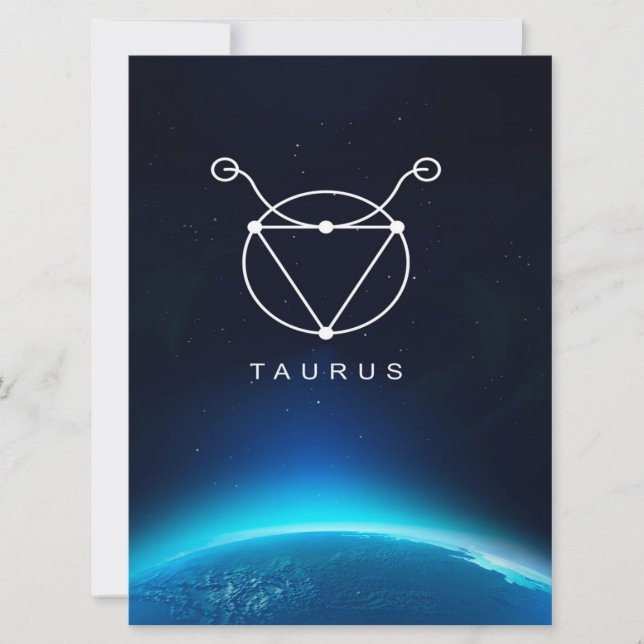 Taurus Sign Gold Canvas Wall Art Design | Art Gift (Anverso)