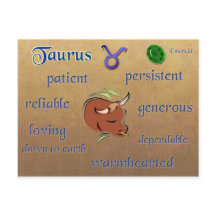 Taurus zodiac caracteristicas postal