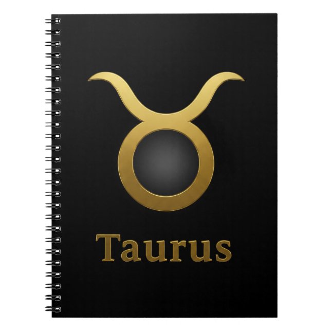 Taurus Zodiac / Cuaderno Símbolo de Tauro (Frente)