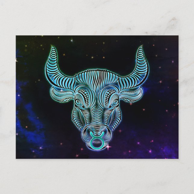 taurus zodiac postal (Anverso)