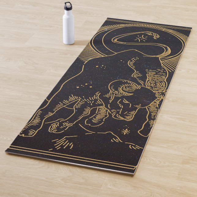 Taurus Zodiac Rótulo Yoga Mat (In situ)