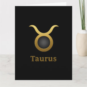 Taurus Zodiac Sign / Tarjeta Tauro