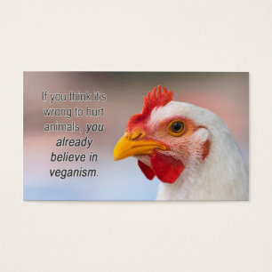 TAVS "porqué veganism?" Tarjetas de visita