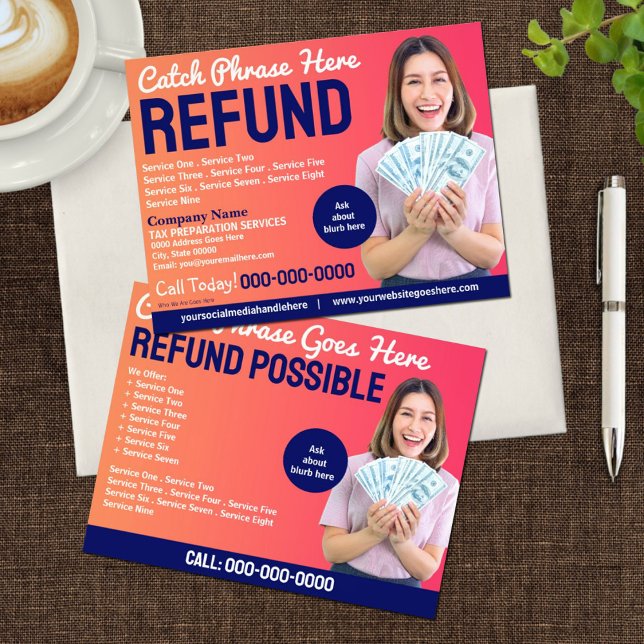 Tax Preparation (Preparer) Refund Flyer (Subido por el creador)
