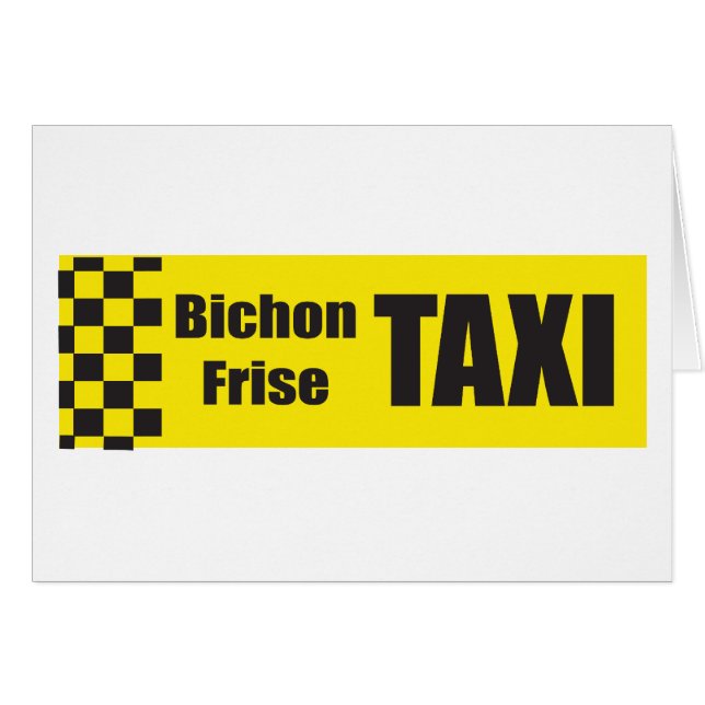 Taxi Bichon Frise (Anverso (Horizontal))