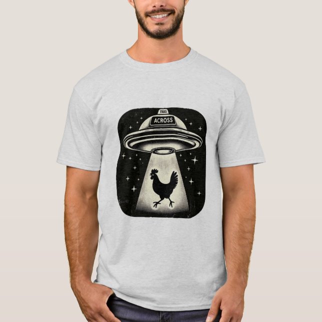 Taxi OVNI A Través De La Camiseta (Anverso)