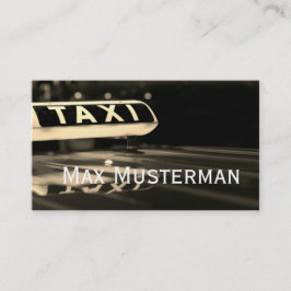 TAXI tarjeta de presentación