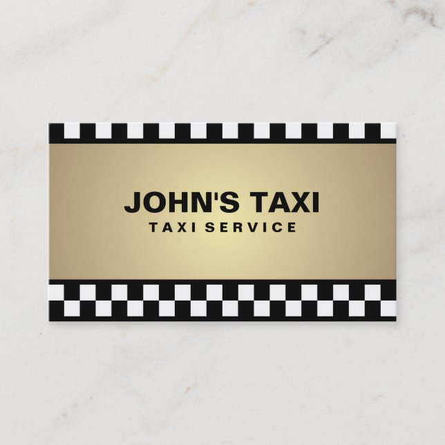 Taxi - tarjetas de visita (Anverso)