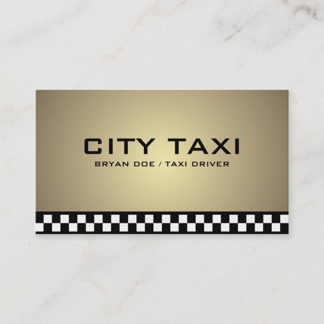 Taxi - tarjetas de visita (Anverso)