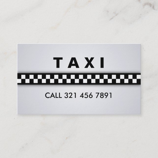Taxi - Tarjetas de visita (Anverso)