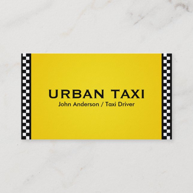 Taxi - tarjetas de visita (Anverso)