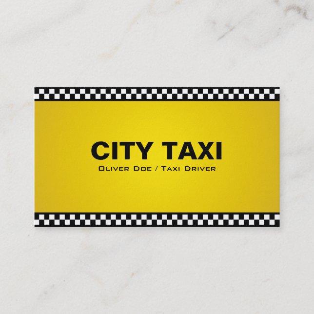 Taxista - tarjetas de visita (Anverso)