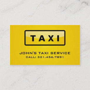 Taxista - tarjetas de visita