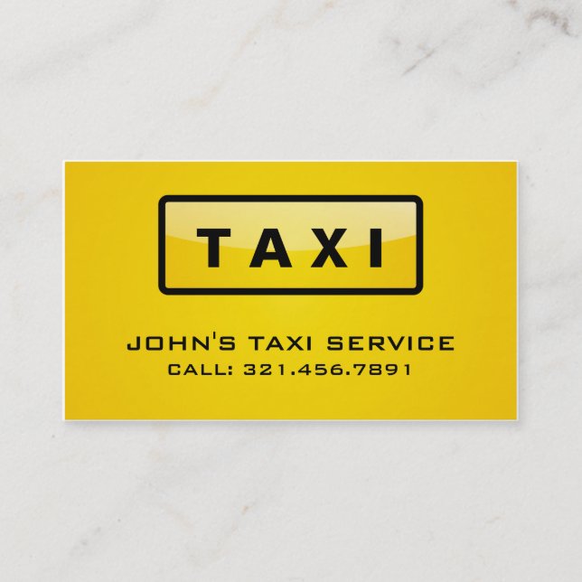 Taxista - tarjetas de visita (Anverso)