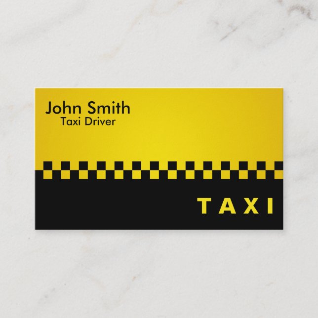 Taxista - tarjetas de visita (Anverso)